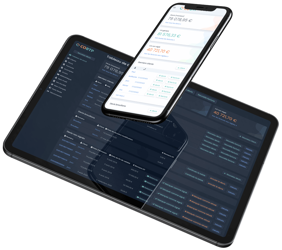 iphone-ipad COBTP sur tablette et smartphone